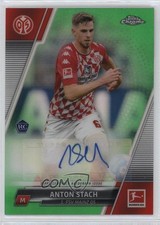 Anton Stach Chrome Bundesliga 2021 Green Refractor /99 Auto