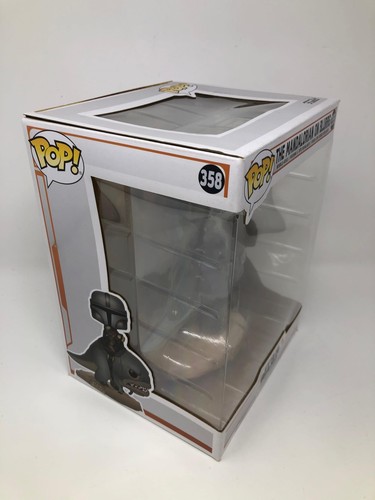 Funko POP! Figura Vinilo Star Wars The Mandalorian on Blurrg #358 CAJA DAÑADA - Imagen 2 de 6