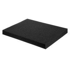 Polyurethane Foam Inserts 16"Lx12"Wx1.6"T Packing Sheets Cushioning Pad Black