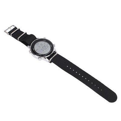 Black Mens Digital Sports Waterproof Watch Dual Time Zone Stopwatch Calendar Day