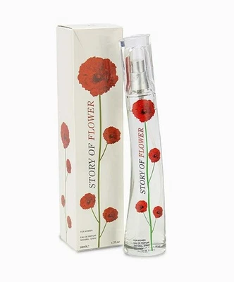 FINE PERFUMERY Brand new & boxed Story of Flower Ladies perfumes Natural spray 50ml for women