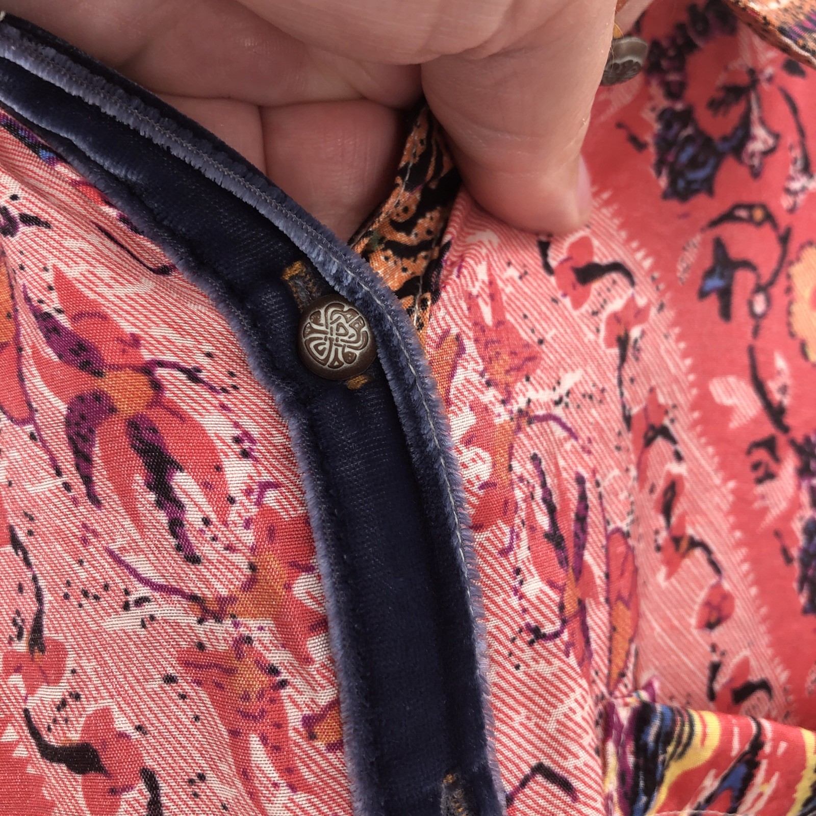 Soft Surrounding Brynn Button Tunic Top Floral Pa… - image 7