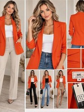 HAVE Women's Blazer in Orange Size Medium NWT