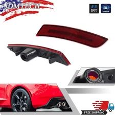 Pair Red Rear Side Marker Light Reflector For 16-24 Chevy Camaro SS LT LS ZL1 RS