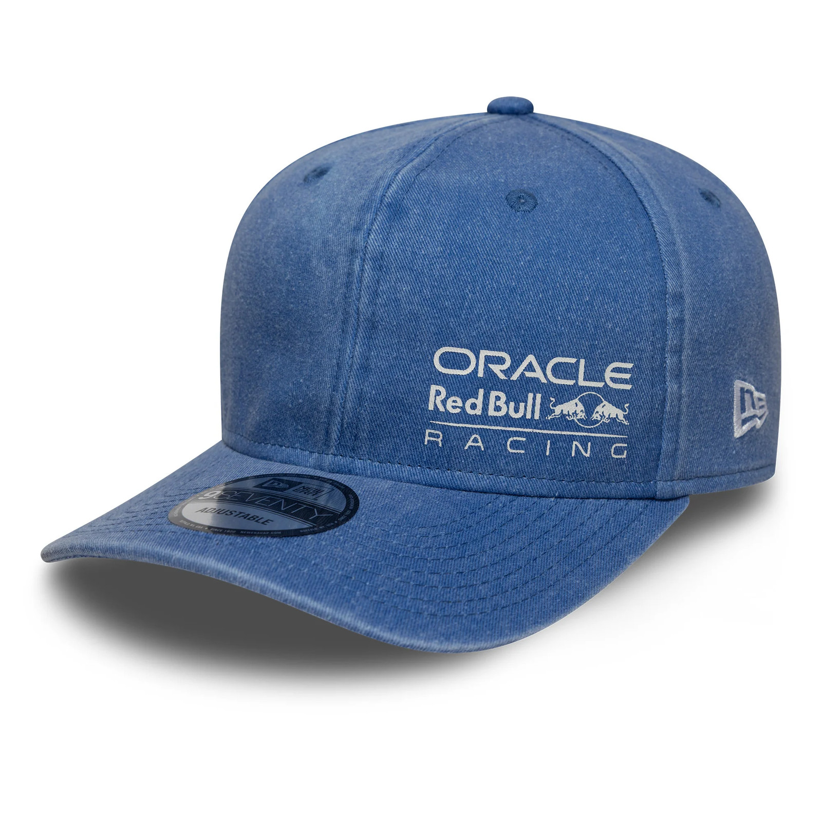 Red Bull Racing F1 Washed 9Seventy Cap Stretch Snap Adults - Medium Blue