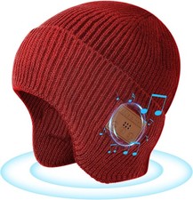 Bluetooth Beanie for Men Women, HD Stereo Sound Beanie with Headphones, Unique T
