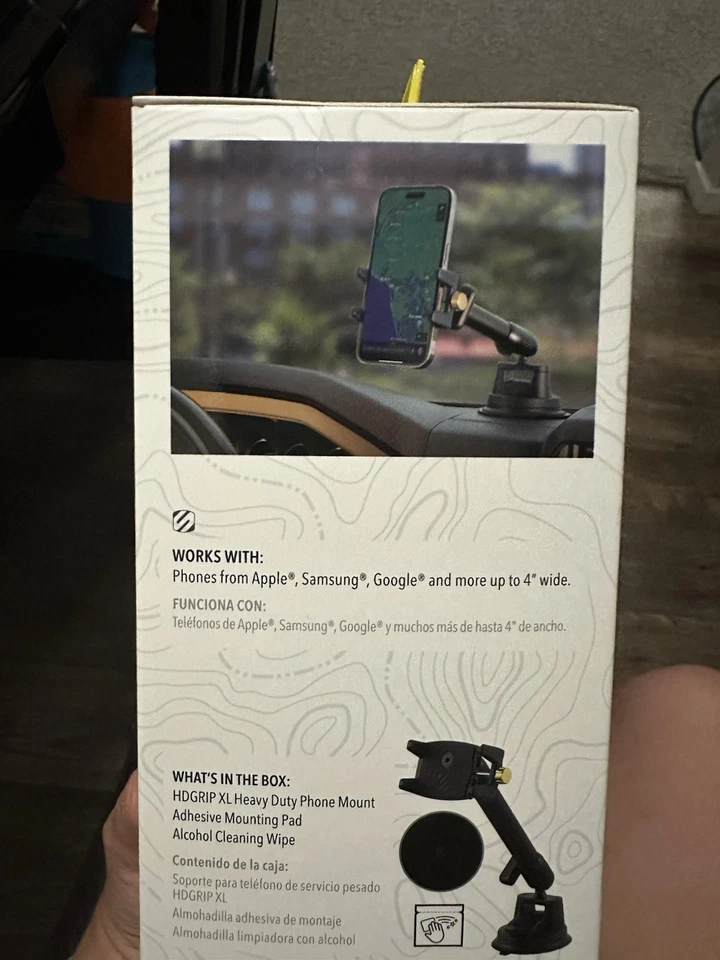 Heavy Duty Phone Holder Mount for Truck and Car Dashboard Windshield - Image 3 of 4