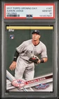 2017 Topps Opening Day Aaron Judge #147 Fielding Rookie Card PSA 10 GEM MINT