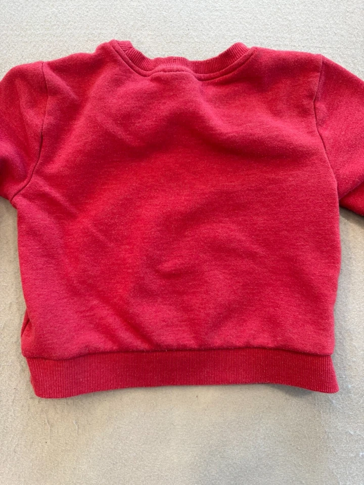 Marvel Spiderman Sweatshirt Kids Boy's 4T Red Fleece Superhero Crew - Image 4 of 4