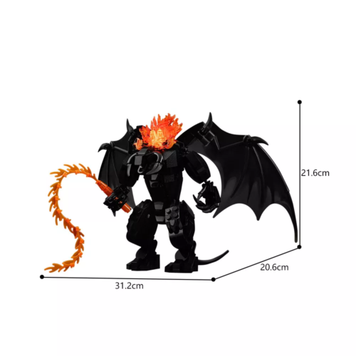 MOC The Lord of the Ring Balrog Figure Building Toys Movie Role Model Bricks - Picture 3 of 4