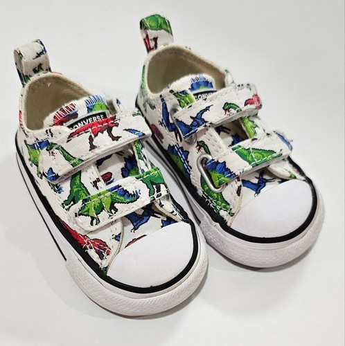 Converse Baby Toddler Size 3 Dinosaur Chucks