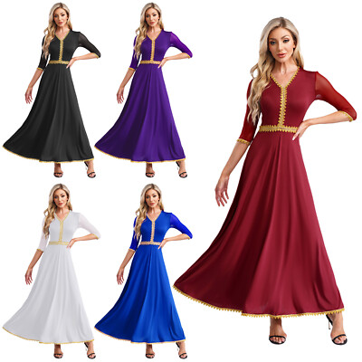 Women Dress Party Gown Pleated Dresses Knee Length Kurti