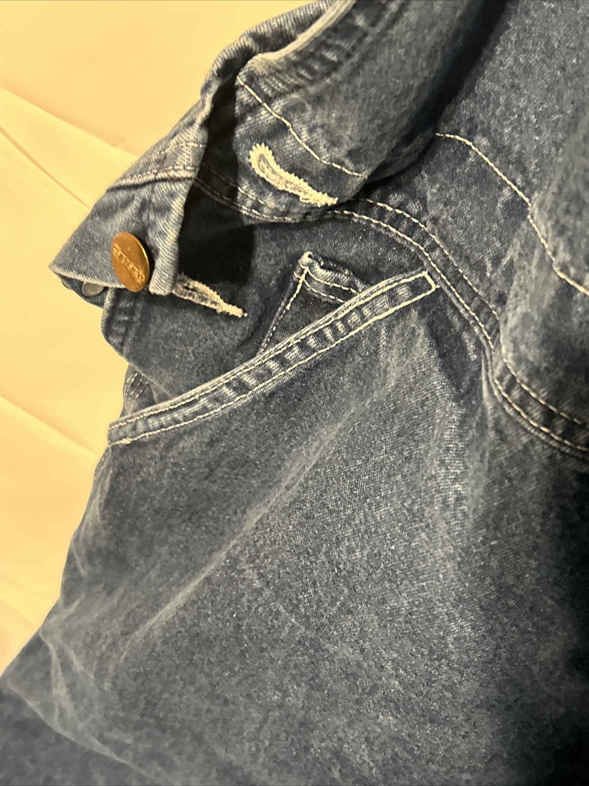 Carhartt Bib Overalls Mens SZ 46 X 32 Blue Denim RN 14806 PREOWNED eBay