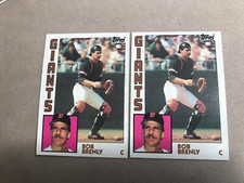 1984 Topps Baseball Card #378 Bob Brenly San Francisco Giants NmMt Free Ship!