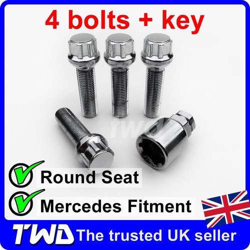 4 x ALLOY WHEEL LOCKING BOLTS FOR MERCEDES SLK (19962010) R170 R171