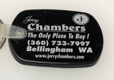 Bellingham WA Jerry Chambers Chevy Chevrolet Olds Auto Car Dealer Keychain Motor