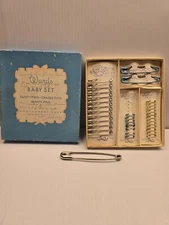 Vintage Wards Baby Set Safety Pins Cradle Pins Vanity Pins Montgomery Ward