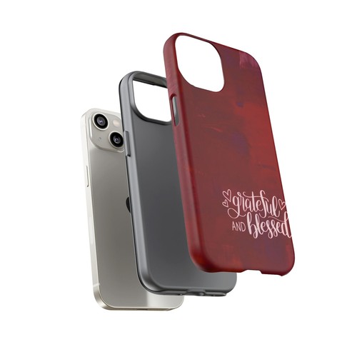 Red Tough Cases For iPhone, Galaxy, Pixel Grateful and Blessed - Picture 62 of 251
