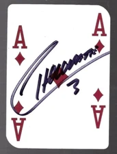 Danny Chocolate Myers signed BOOMTOWN CASINO Playing card FLYING ACES NASCAR 3