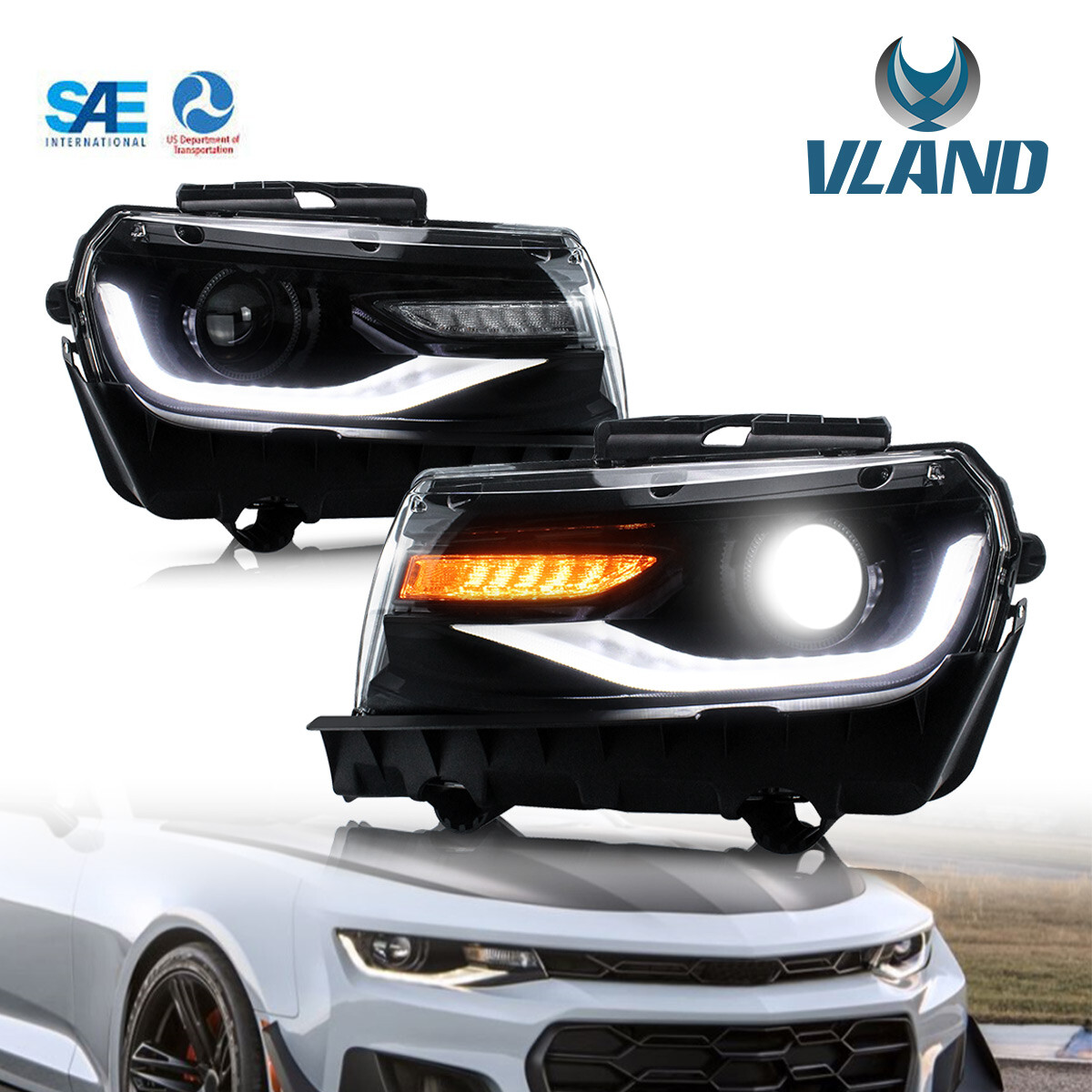 Feux avant Camaro 2014 LED pour remplacer vos optiques ternis