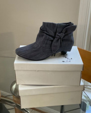 H W Women's Ankle boots Grey Sz 38 Euro/7-7.5 US Sale