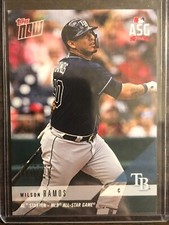 2018 Topps Now #AS-10 Wilson Ramos Tampa Bay Rays PLATINUM MEMBER