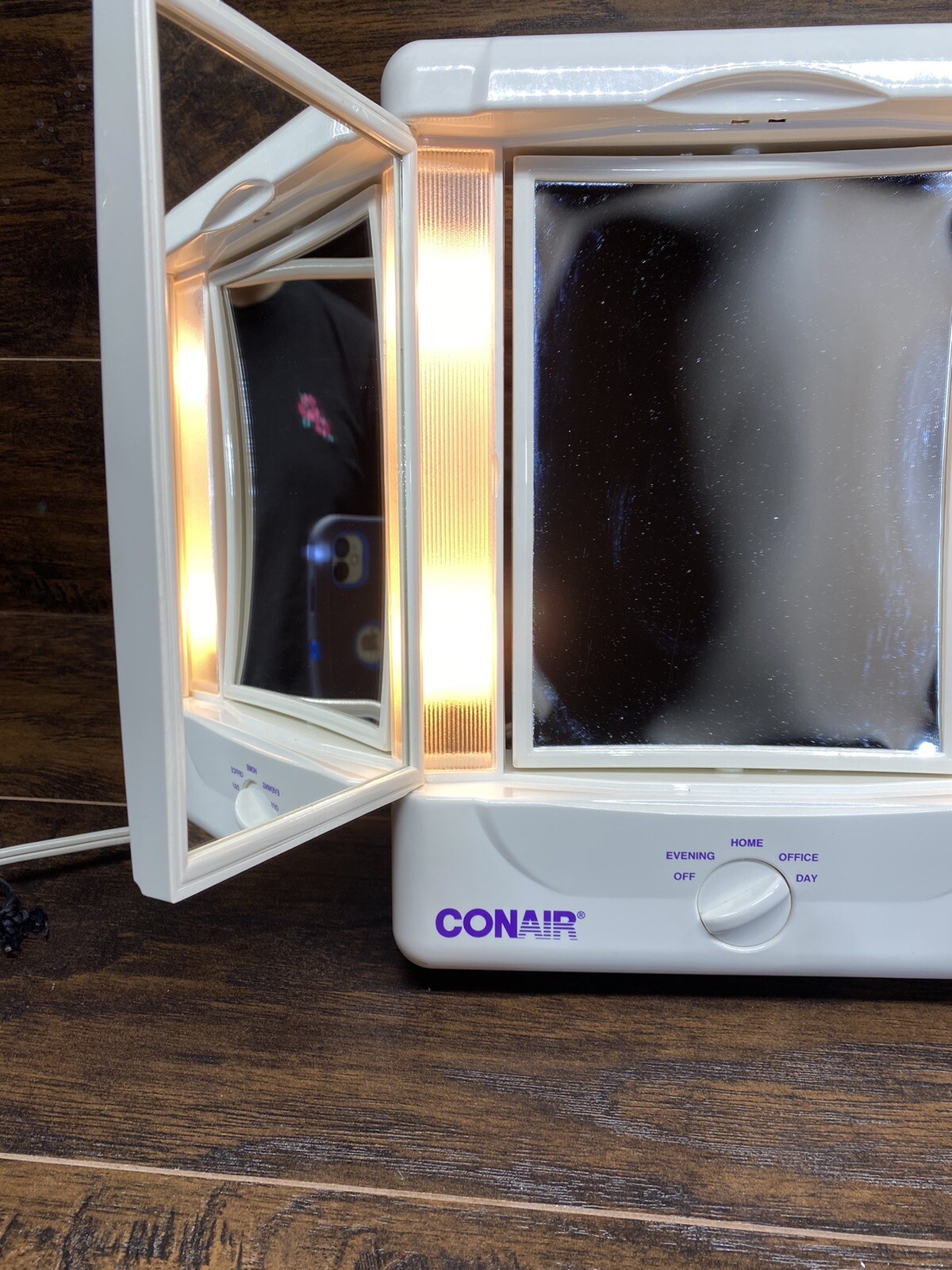 Vintage Conair True Light folding Light Up Makeup Mirror TM7LX 3 Panel Vanity !! eBay