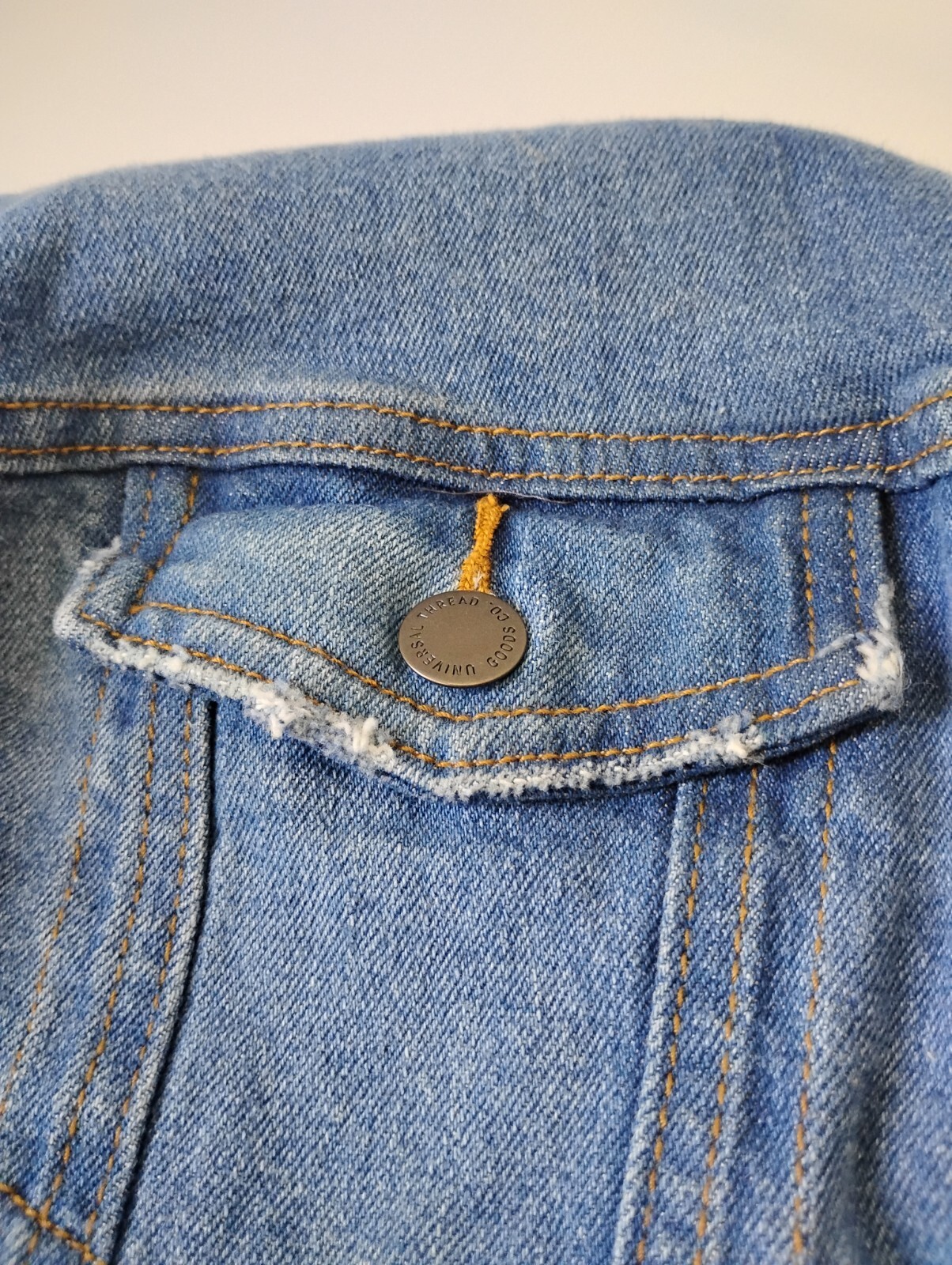 Universal Thread - Denim Button Up Medium Wash Wo… - image 12
