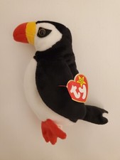 TY The Beanie Babies 1997 Puffer The Puffin Bird Toy with Tag