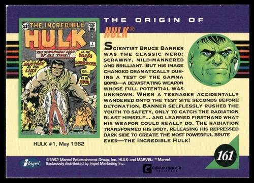 1992 Impel Marvel Universe Cards / Singles You Pick, Base Set & Insert Holograms - Picture 325 of 425