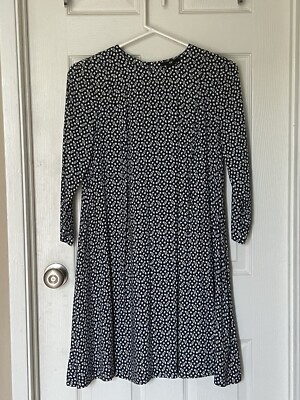 Blue and white, flower H&M dresses Women dress, size 10 | eBay