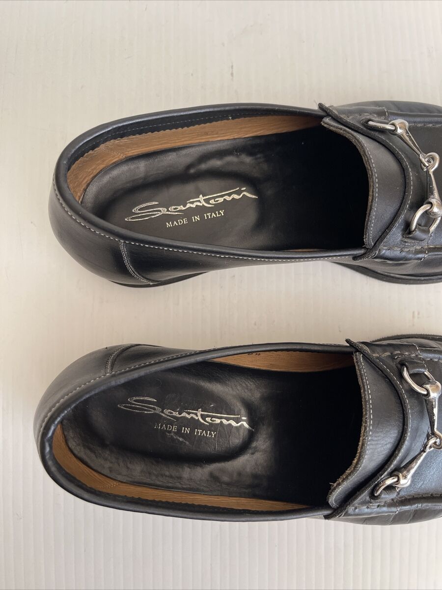 Santoni Slip On Bit Loafer with Gumlite Vibram Sole- 011461 Santoni Slip On Bit Loafer with Gumlite Vibram Sole- 011461
