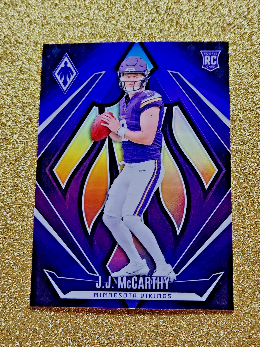 2024 Panini Phoenix JJ McCarthy Purple Fade Prizm Rookie Color