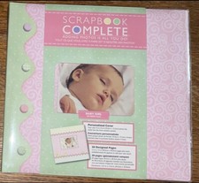 Tapestry By CR Gibson Complete Scrapbook Album 12x12 Baby Girl Butterfly Flowers