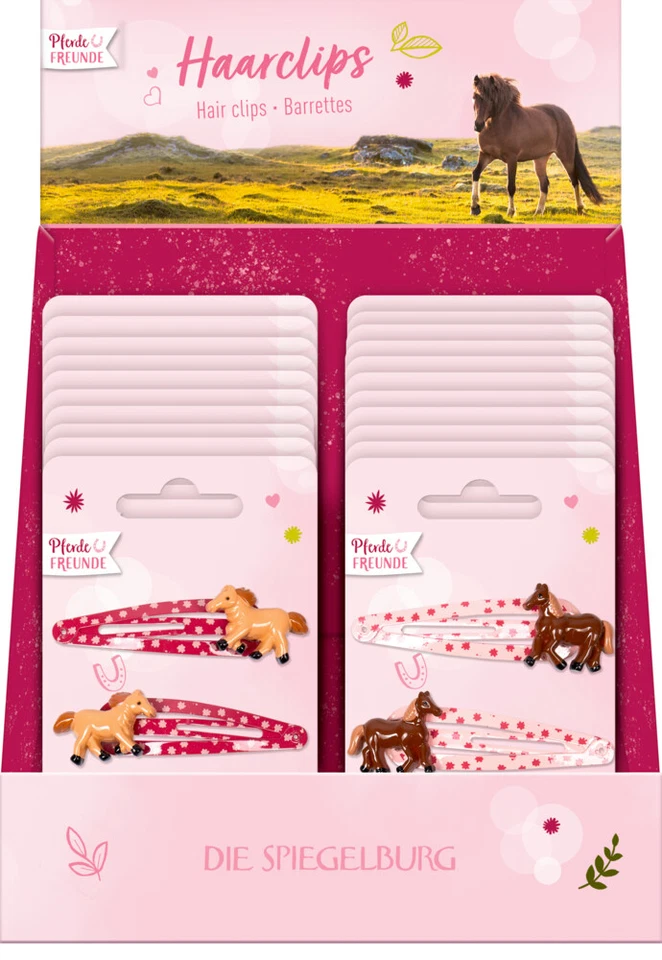 Spiegelburg Haarclips 2 Stück Pferde Pferdefreunde Haarschmuck  - Bild 2 von 4