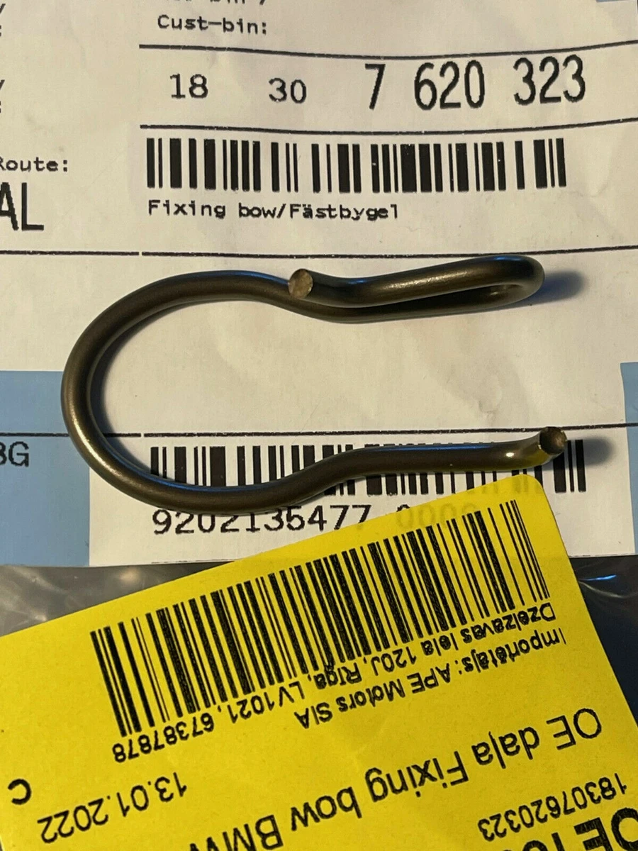 OE BMW Fixing bow clip for exhaust flap 18307620323 18 30 7 620 