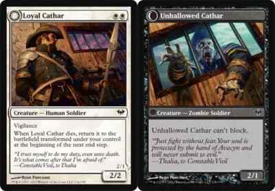 LOYAL CATHAR X 4 E/X+ DARK ASCENSION MAGIC THE GATHERING