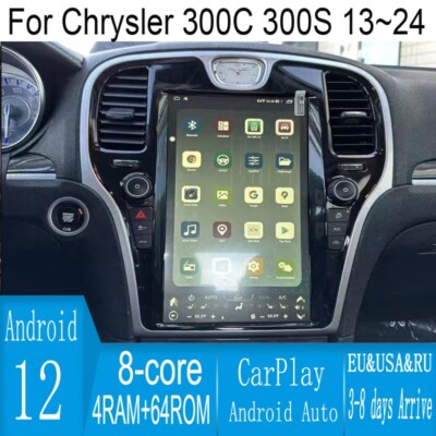 13.6'' Android Navigation Car GPS Stereo Radio Wifi For Chrysler 300C 300S 13~24