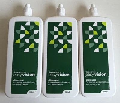 3 x 250ml SPECSAVERS Contact Lens Solution EasyVision - Allpurpose