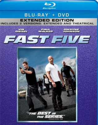   ️ Fast Five  (Blu-ray, 2011) Extended Edition - NEW SEALED No Digital Copy