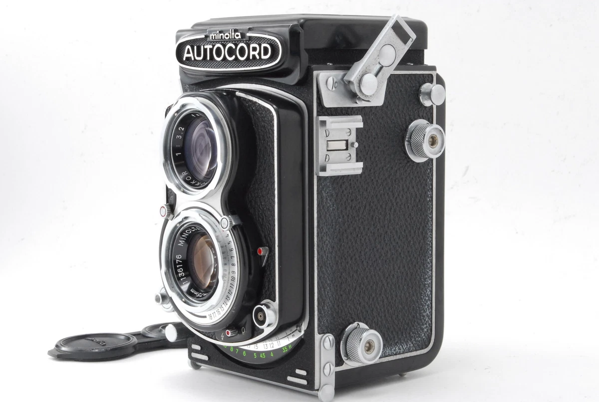 Video MINOLTA AUTOCORD III TLR Film Camera Rokkor 75mm f3.5 from JAPAN Near MINT