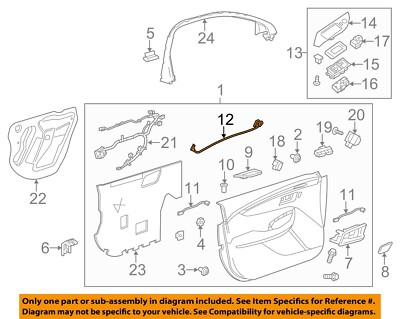Chevrolet GM OEM 14-18 Impala Front Door-Led Unit Left 23159947 | eBay