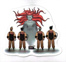 Ghostbusters Slimer Stay Puft Ecto 1 Anime Nostalgia Water Resistant Sticker