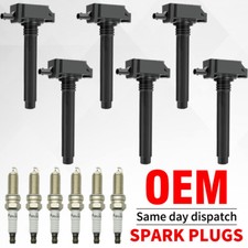 ✅6Pack Ignition Coil & Iridium Spark Plug For Chrysler Jeep Dodge Ram 3.6L UF648