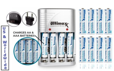 Travel Charger With Hi Performance AA Battery For Nikon Coolpix B500 L340  Australia