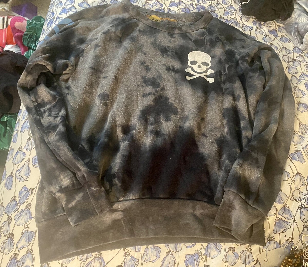 Aviator Nation Soulcycle Sweatshirt Sz S Wms Pullover London Tie Dye