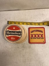 Vintage Bar Coasters Heineken Bier 11 Castlemaine XXXX 2