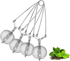 Infusore per Tisane, 4 Pezzi Infusore Tè Moderno in Acciaio Inossidabile Di Alta