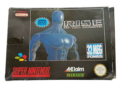 Super Nintendo Spiel Rise of the Robots SNES Aklaim Retro Game OVP & Anleitung