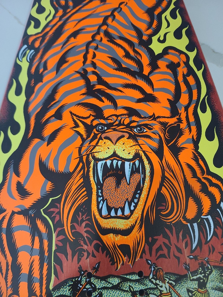 Santa Cruz SALBA TIGER Steve Alba SIGNED Skateboard !Free